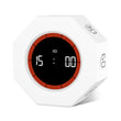 GUDOQI Octagon Pomodoro Timer with Gravity Flip, Visual Progress Bar & Adjustable Sound Alerts – White