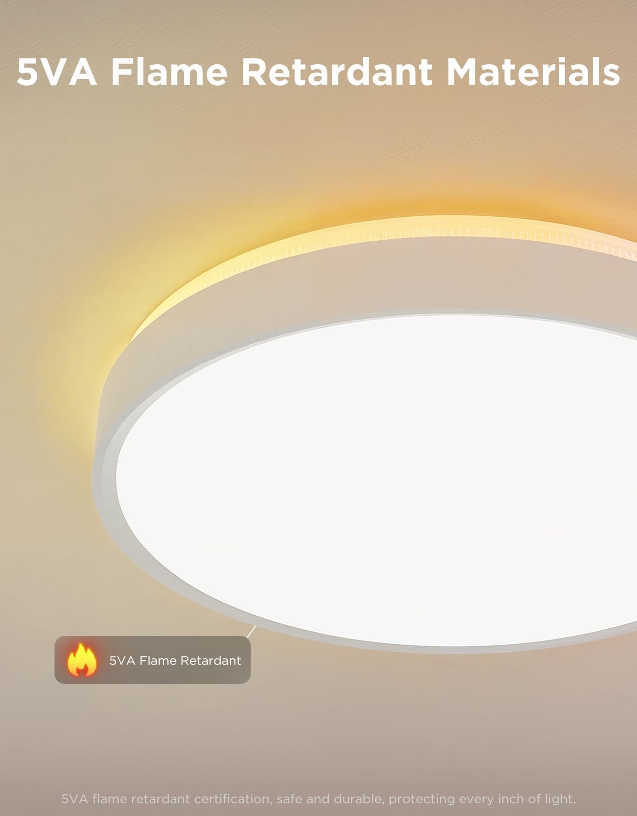 Smart RGBIC Planar Ceiling Light with 121 Segments, 4300lm High Brightness & Alexa/Matter Support – Multi-Color