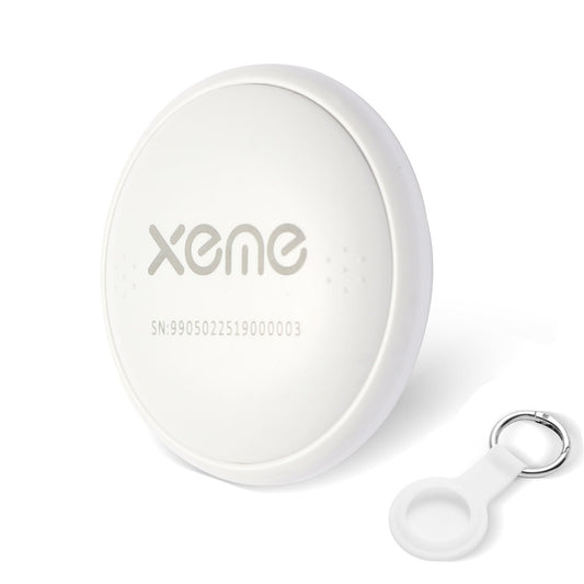MFi Certified Bluetooth Tracker Tag, Apple Find My Compatible Item Locator, Waterproof IP67 Smart Key Finder with Replaceable Battery