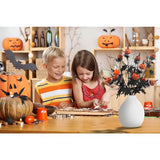 Artificial Pumpkin & Maple Leaf Stems – 5-Piece Halloween Floral Decoration Set (Black/Orange, 19.5”)