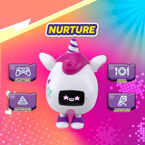 Beep Boop Kirin Interactive Digital Pet Toy with Mini Games, Animations & Sound Responses – Smart Virtual Companion for Kids (Multi-Color)