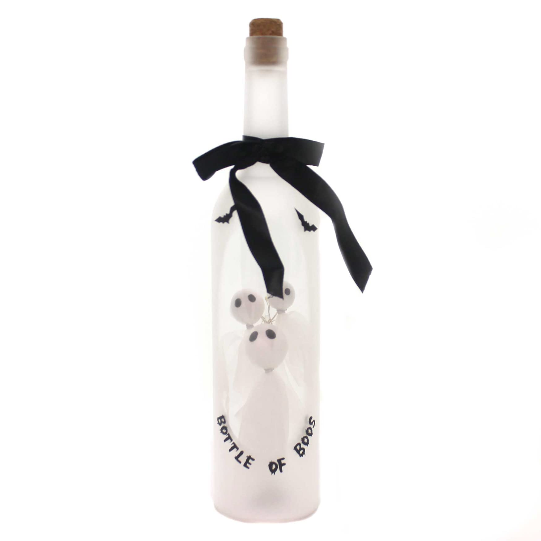 Roman Inc Light-Up Halloween Bottle – 13" White LED Decorative Bottle with Soft Glow & On/Off Switch