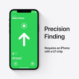 Apple AirTag Bluetooth Tracker, Precision Finding Smart Item Locator with Find My Network and Replaceable Battery