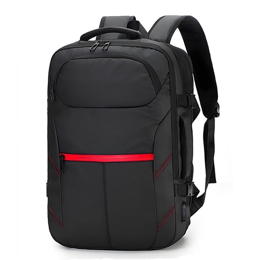 XUNJI 39L Carry-On Travel Backpack with USB Charging Port, Anti-Theft Design, Laptop Compartment