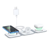 3-in-1 Magnetic Wireless Charging Station – Foldable Charger for iPhone, Apple Watch & AirPods