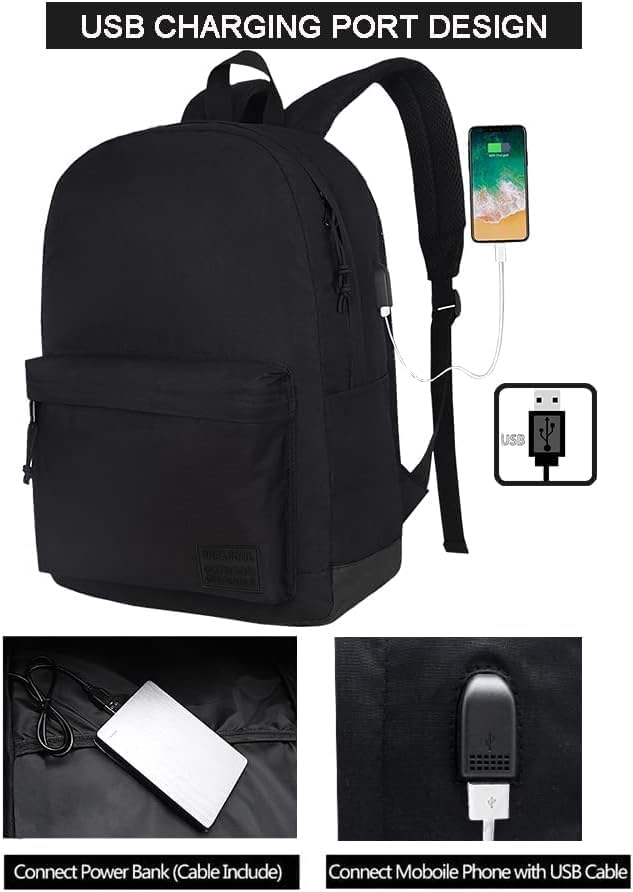 Supacool Casual Laptop Backpack with USB Charging Port – Waterproof Work & Travel Bag