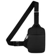Flintronic Waterproof Sling Bag Crossbody Chest Bag – Lightweight Shoulder Backpack for Travel & Outdoor (Black)