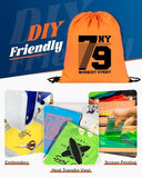 LZERKING 100-Pack Drawstring Backpacks – Bulk Blank Cinch Bags in 10 Colors for Sports, DIY & Community Events