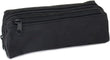 Black Large-Capacity Double-Zip Pencil Case