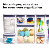 Airtight POP Food Storage Containers – Stackable BPA-Free Pantry Canisters (Clear)