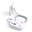One Beat Cruise Power Strip with USB-C – Flat Plug Extension Cord, 3 Outlets & 4 USB Ports (2025)