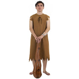 Barney Caveman Costume Set – Prehistoric Stone Age Outfit for Men 🪨🔥