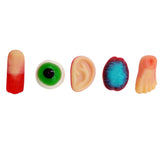 Halloween Gummy Body Parts Candy – 50 Count Individually Wrapped Assorted Gummies (Eyeballs, Fingers, Brains, Ears & Feet)