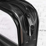 4-Pack Clear Black PVC Zipper Organizer Pouches