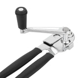 Heavy-Duty Manual Can Opener with Ergonomic Soft Handles & Easy-Turn Crank