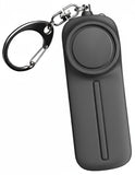 130dB Personal Safety Alarm Keychain with LED Light – Emergency Self-Defense Siren for Women (Black)