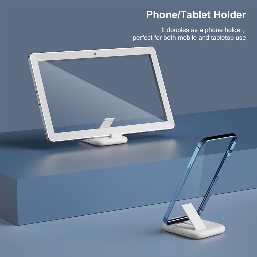 Portable USB-C Adapter Travel Kit with Mirror – Multi Cable Organizer with SIM Card Storage