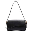 Y2K Trendy Shoulder Bag for Women – Vegan Leather Hobo & Saddle Purse with Removable Straps (Black)