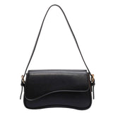 Y2K Trendy Shoulder Bag for Women – Vegan Leather Hobo & Saddle Purse with Removable Straps (Black)