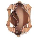 Calvin Klein Estelle Vegan Leather Crossbody Bag – Chic Everyday Purse with Adjustable Strap (Caramel)