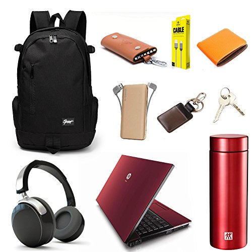 RICKYH Style Lightweight Backpack for Men & Women – Multi-Compartment College & Travel Daypack with Laptop Sleeve (Black)