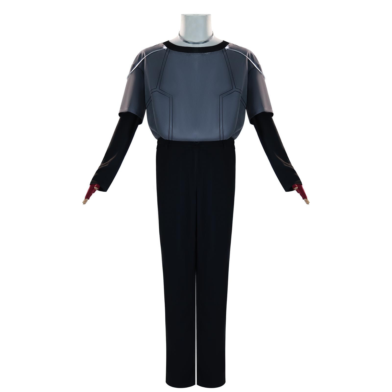 Men’s Gray Cosplay Costume – Classic Cotton Blend Outfit for Halloween & Daily Wear 🎭✨