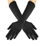 Gothic Vampire Claw Gloves Set – 10pcs Long Finger Claws with Black Stretch Gloves for Halloween & Cosplay