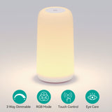 Modern RGB Touch Table Lamp – Dimmable Nightstand Light with Sleep Mode & 3 Brightness Levels