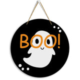 Fall Wooden Round Sign – 12" Rustic Farmhouse Hanging Autumn Decor with Jute Rope for Home & Office