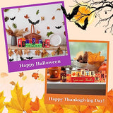 Reversible Wooden Table Sign – “Trick or Treat” & “Give and Thanks” Double-Sided Halloween & Thanksgiving Décor