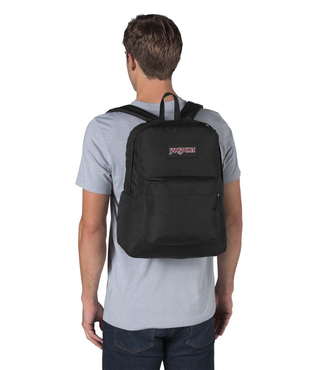JanSport SuperBreak Plus Backpack – 15” Laptop Sleeve Durable School, Work & Travel Daypack (Black)