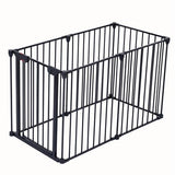 150″ Adjustable Safety Gate with 6 Panels – Steel Barrier for Stairs, Pets & Restricted Areas