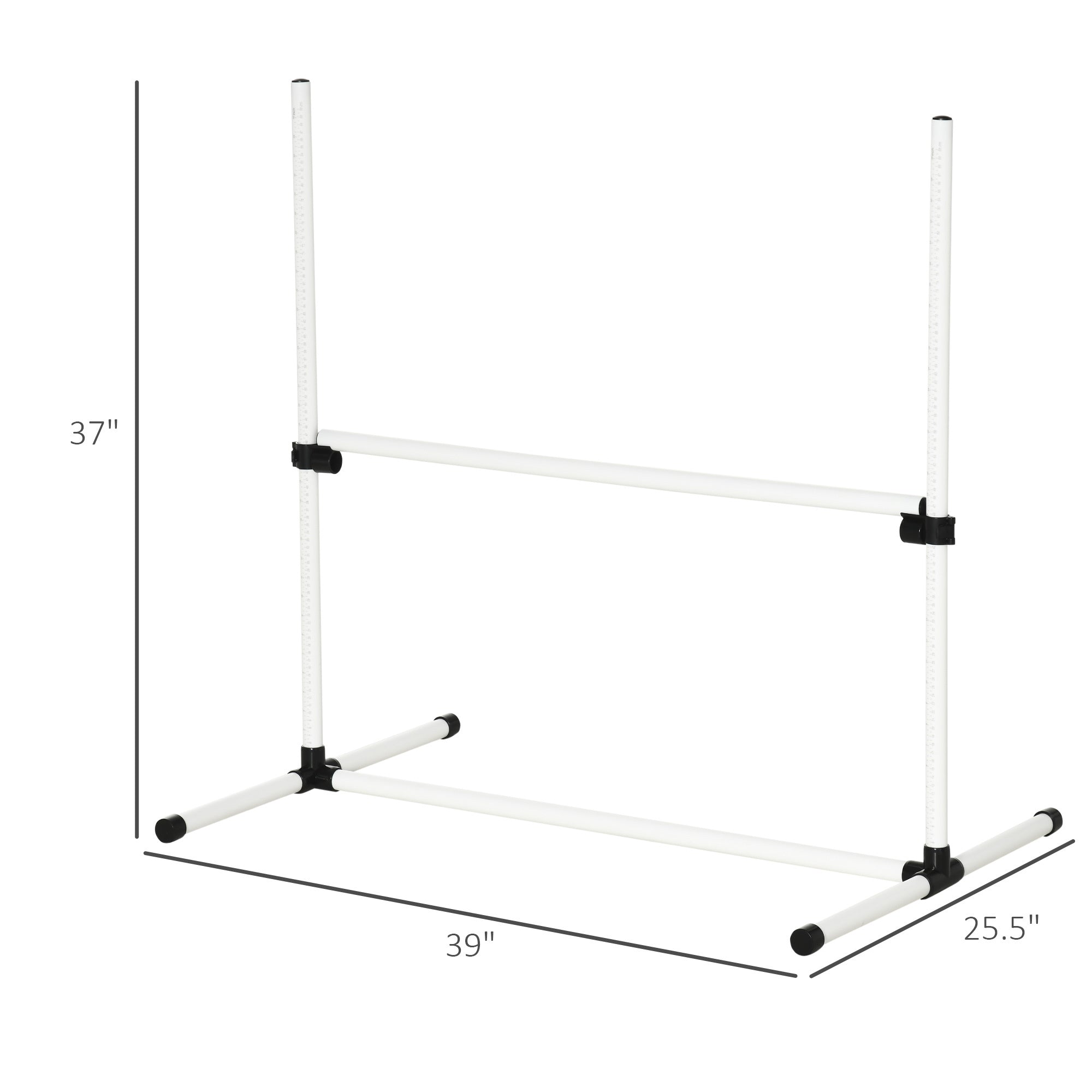 4-Piece Dog Agility Training Equipment – Height Adjustable Jumping Poles for Outdoor Exercise & Obedience Training