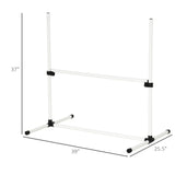 4-Piece Dog Agility Training Equipment – Height Adjustable Jumping Poles for Outdoor Exercise & Obedience Training