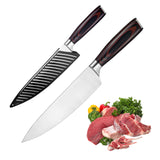 Kegani 8-Inch Japanese Chef Knife – High Carbon Stainless Steel, Rosewood Handle, Ultra Sharp Full-Tang with Sheath