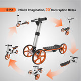 20-in-1 Engineering & Balance Bike Building Kit for Kids - STEM Learning Ride-On Toy
