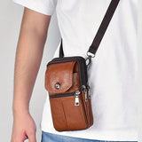 Premium Leather Phone Shoulder & Belt Case