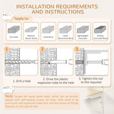 PawHut 6-Piece Modern Cat Wall Shelves – Height Adjustable Jumping Platforms & Climbing Furniture for Indoor Cats