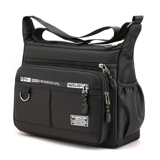 Large Capacity Men’s Waterproof Backpack – Multi-Pocket Business & Casual Shoulder Bag