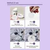 Pet Eye Wipes – 200 Count Gentle Tear Stain Removing Wipes for Dogs & Cats, Safe Daily Eye Cleaning Pads