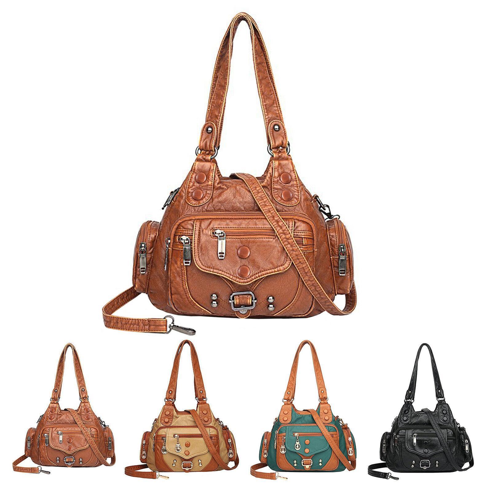 Vintage High-Quality Leather Luxury Handbag – Elegant Shoulder & Tote Bag for Women