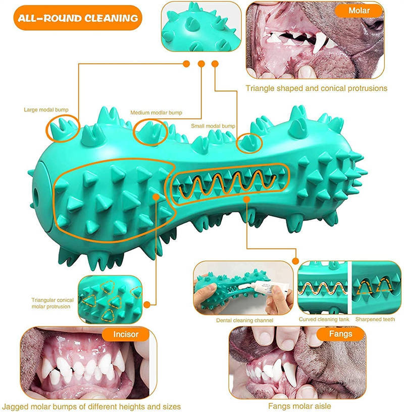 Pet Dog Cleaning Chew Toy – Rubber Molar Stick for Aggressive Chewers, Durable Dog Toy for Oral Care & Healthy Teeth