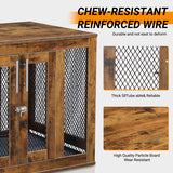 Multi-Functional Kennel – Rustic Pet Crate & Functional Side Table for Dogs, Cats, Rabbits & More