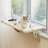 Mewoofun Cat Window Perch – Adjustable Clamp Hammock with Removable Cover, Indoor Cat Windowsill Bed