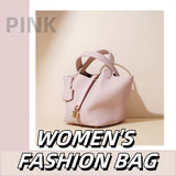 Basket Bag 🧺 – Palm Style Woven Handbag in Multiple Colors (Purple, Blue, Yellow, Black, White)