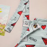 Baby Boy & Girl Casual Heart Jumpsuit – Valentine’s Day Paper Airplane XOXO Trendy Outfit