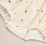 Baby Girl Honeybee Bubble Romper – 1st Bee Day Birthday Outfit, Cute Infant Bee Costume for Babies