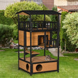 Wooden Cat House – Outdoor Pet Shelter with Weather-Resistant Roof, Raised Base & Ventilation for Cats & Small Animals