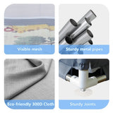 71" × 59" Baby Playard Cloth Playpen – Spacious Indoor/Outdoor Play Yard with Mesh Walls and Removable Enclosures