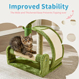 Cactus-Shaped Sisal Rope Cat Scratching Post – Easy Assembly and Stylish Green Design